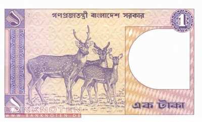 Bangladesh - 1  Taka (#006Bb-U3_UNC)