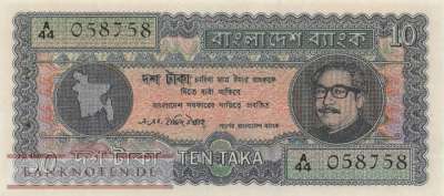 Bangladesh - 10  Taka (#008_UNC)