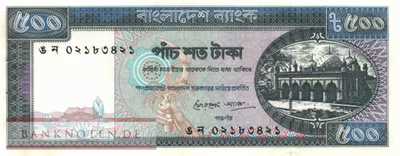 Bangladesch - 500  Taka (#030c_AU)