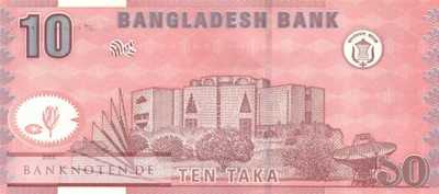 Bangladesh - 10  Taka (#039c_UNC)