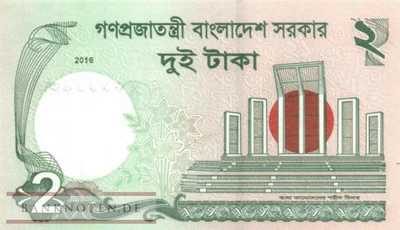 Bangladesch - 2  Taka (#052e_UNC)