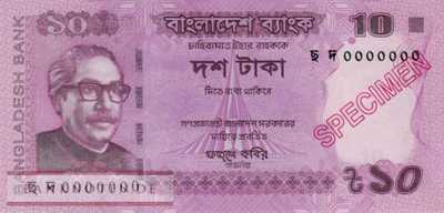 Bangladesch - 10  Taka - SPECIMEN (#054iS_UNC)