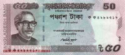 Bangladesch - 50  Taka - mit Druckfehler (#056a_UNC)