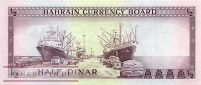 Bahrain - 1/2  Dinar (#003a_UNC)