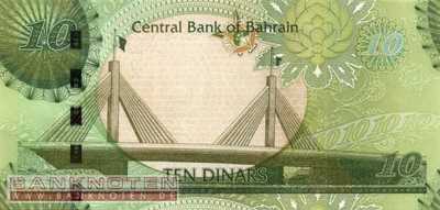 Bahrain - 10  Dinars (#028_UNC)