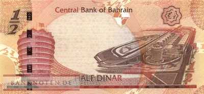 Bahrain - 1/2  Dinar (#030a_UNC)
