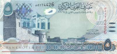 Bahrain - 5  Dinars (#032a_UNC)