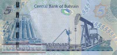 Bahrain - 5  Dinars (#032b_UNC)