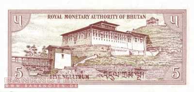 Bhutan - 5  Ngultrum (#014a_UNC)
