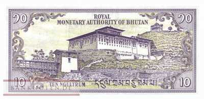 Bhutan - 10  Ngultrum (#015b_UNC)