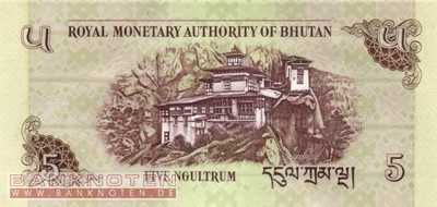 Bhutan - 5  Ngultrum (#028b_UNC)