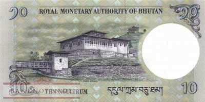 Bhutan - 10  Ngultrum (#029b_UNC)
