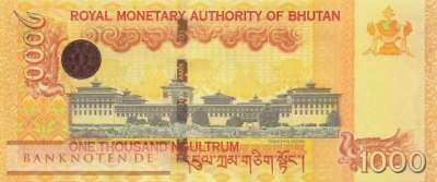 Bhutan - 1.000  Ngultrum (#034c_UNC)