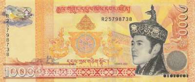 Bhutan - 1.000  Ngultrum (#034c_UNC)