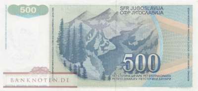 Bosnien Herzegowina - 500  Dinara (#001b_AU)