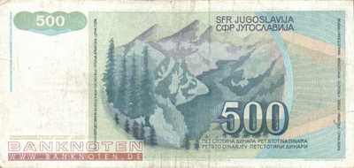 Bosnia and Herzegowina - 500 Dinara (#001b_VF)