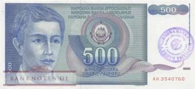 Bosnien Herzegowina - 500  Dinara (#001b_AU)