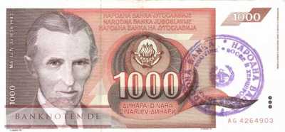 Bosnien Herzegowina - 1.000  Dinara (#002a_XF)