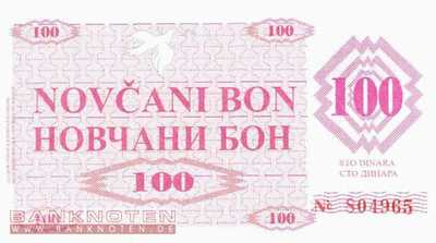 Bosnien Herzegowina - 100  Dinara (#006r-1_UNC)