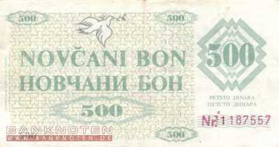 Bosnien Herzegowina - 500  Dinara (#007g_VF)