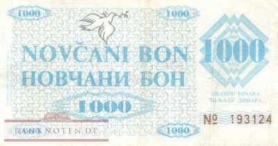 Bosnien Herzegowina - 1.000  Dinara (#008h-1_VF)