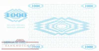 Bosnia and Herzegowina - 1.000  Dinara (#008r-1_UNC)