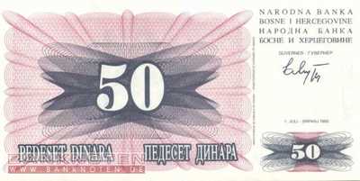 Bosnia and Herzegowina - 50  Dinara (#012a_UNC)