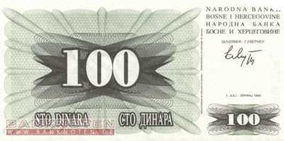 Bosnien Herzegowina - 100  Dinara (#013a_UNC)