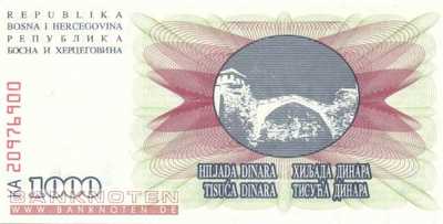 Bosnien Herzegowina - 1.000  Dinara (#015a_UNC)