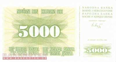 Bosnien Herzegowina - 5.000  Dinara (#016a_UNC)