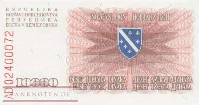 Bosnien Herzegowina - 10.000  Dinara (#017a_AU)