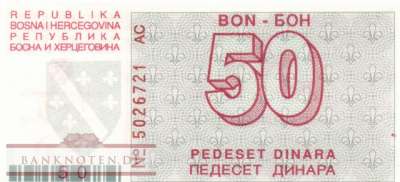 Bosnien Herzegowina - 50  Dinara (#023a_UNC)