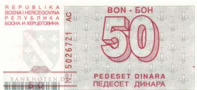Bosnia and Herzegowina - 50  Dinara (#023a_UNC)