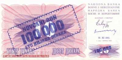 Bosnia and Herzegowina - 100.000  Dinara (#034b_UNC)