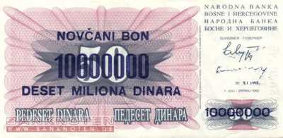 Bosnien Herzegowina - 10 Millionen Dinara (#036_AU)