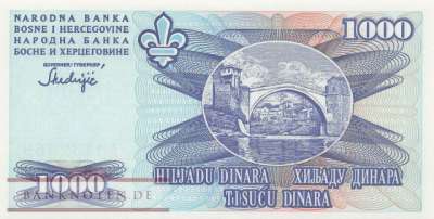 Bosnien Herzegowina - 1.000  Dinara (#047C_UNC)