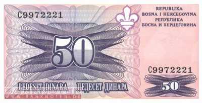 Bosnien Herzegowina - 50  Dinara (#047_UNC)