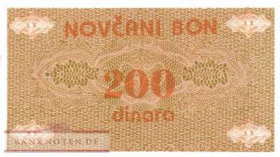 Bosnien Herzegowina - 200  Dinara (#048b_AU)