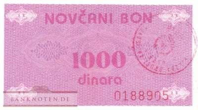 Bosnia and Herzegowina - 1.000  Dinara (#050a_AU)