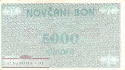 Bosnien Herzegowina - 5.000  Dinara (#051a_VF)