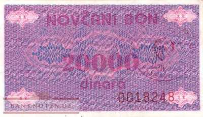 Bosnien Herzegowina - 20.000  Dinara (#052Aa_AU)