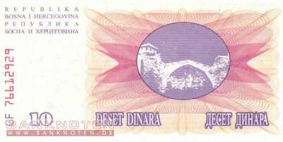 Bosnia and Herzegowina - 10.000  Dinara (#053d_UNC)