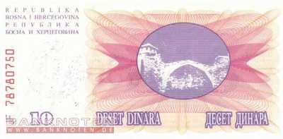 Bosnien Herzegowina - 10.000  Dinara (#053f_UNC)