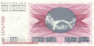 Bosnien Herzegowina - 50.000  Dinara (#055e_UNC)