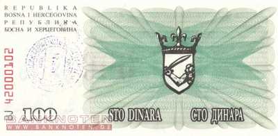 Bosnien Herzegowina - 100.000  Dinara (#056h_UNC)