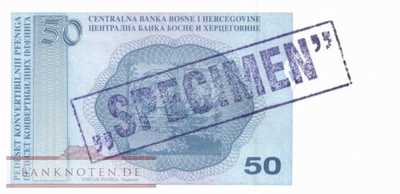 Bosnien Herzegowina - 50  Convertible Pfeniga - SPECIMEN (#057aS-2_UNC)