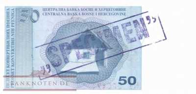 Bosnien Herzegowina - 50  Convertible Pfeniga - SPECIMEN (#058aS-2_UNC)