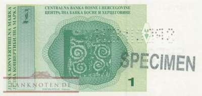 Bosnien Herzegowina - 1  Convertible Marka - SPECIMEN (#059aS-3_UNC)