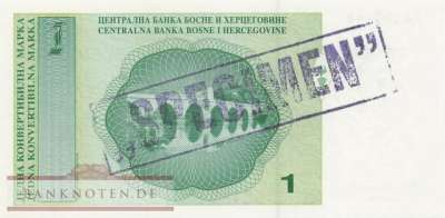 Bosnien Herzegowina - 1  Convertible Marka - SPECIMEN (#060S-2_UNC)