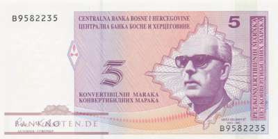 Bosnien Herzegowina - 5  Convertible Marka (#061a_UNC)